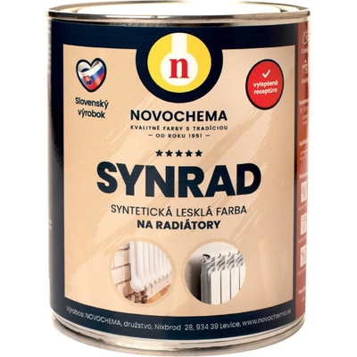 Synrad lesklá syntetická farba na radiátory slonová kosť 0,75 kg
