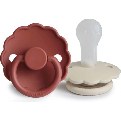 Frigg Daisy silikon cumlíky Baked Clay/Cream 1×2 ks