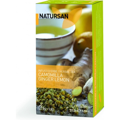 Natursan Camomilla Ginger Lemon čaj bylinkový 25 x 1,5 g