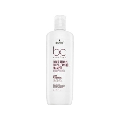 Schwarzkopf BC Bonacure Clean Balance Deep Cleansing Shampoo Tocopherol дълбоко почистващ шампоан За всякакъв тип коса 1000 ml