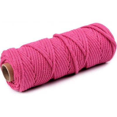 Šňůra / příze s duší Ø5 mm Varianta: 4 /012 pink, Balení: 10 m
