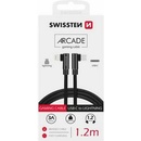 Swissten 71529900 ARCADE USB-C / LIGHTNING, 1,2m, černý