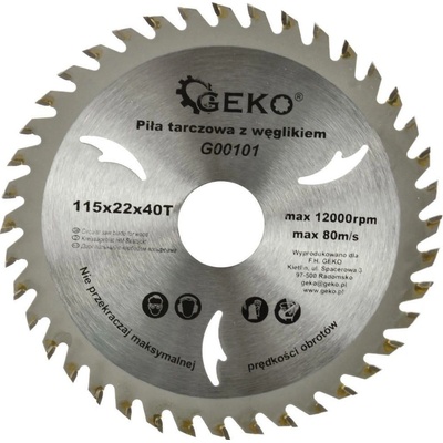GEKO Kotouč pilový vidiový 115x22x40T
