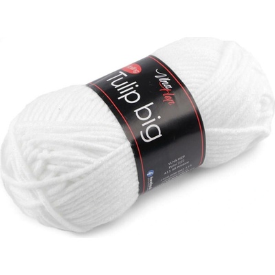 Pletací příze Tulip big 100 g Varianta: 1 (4002) bílá, Balení: 1 ks 46225/99532/211777