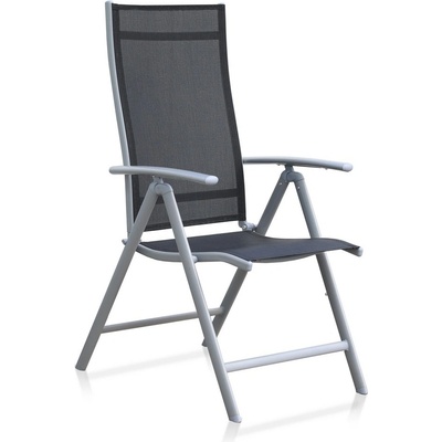 Rauman Zahradní židle Conrado, černá / šedá