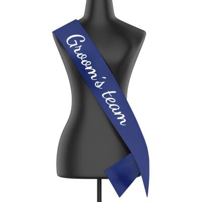 Šerpa Groom´s team Tmavá modrá šířka šerpy 10 8 cm Canvas Šerpa 2517