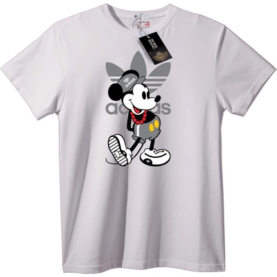 NOONEBRAND Тениска Adidas с Mickey Mouse - 2XL, Black