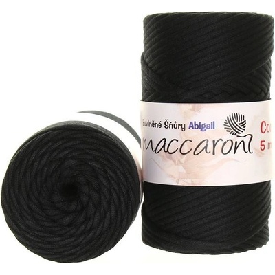 Příze Abigail 5mm černá 106-01