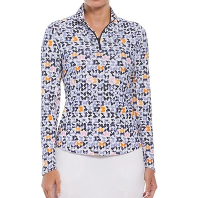 Callaway Dámsky top Golf METAMORPHOSIS PRNT Sun PROTECT Top BRILLIANT WHITE