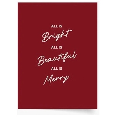 Plagát All is Merry 20x30 - 94080