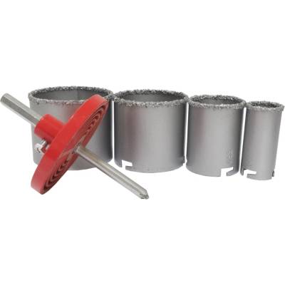 TOPTRADE korunky vykružovacie, na keramickú dlažbu, O 33/53/73/83 mm