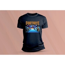 Sandratex dětské bavlněné tričko Fortnite 2. tmavě šedá