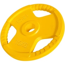 Gorilla Sports pogumovaný liatinový kotúč 15 kg 355 mm