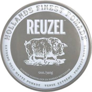 REUZEL Styling Grey Pomade Extreme Hold помада за коса с изключително силна фиксация и матов вид Man 340 гр