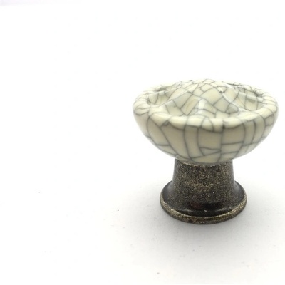 Tulip COUNTRY bronz tmavý/ porcelán popraskaný 33 mm