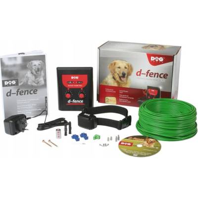 Dog Trace Elektrický obojek látkový černý červený 20-70 cm