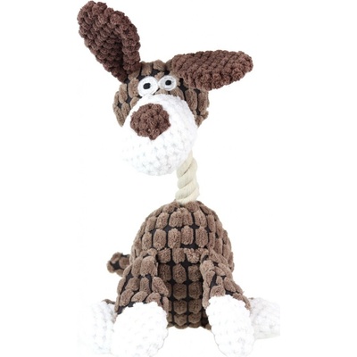 animALL Dog pes kostkovaný plyš 23 cm