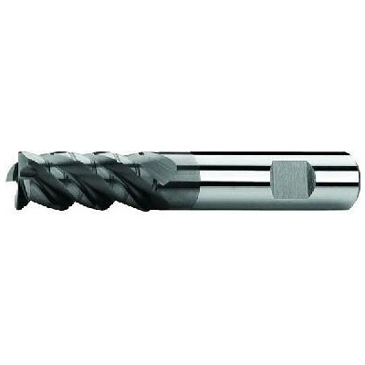 ZPS-FN Fréza válcová čelní 4x11x57, Z4,45°, DIN 6527L, SK, AlTiN, CB