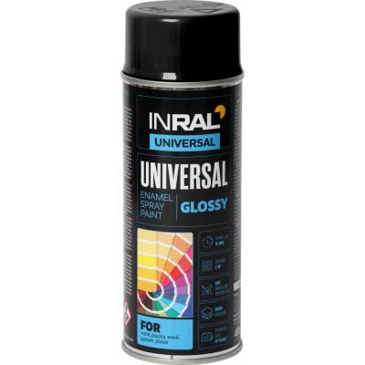 TEGRA INRAL univerzálny email v spreji 400 ml – čierna dopravná (RAL 9017)