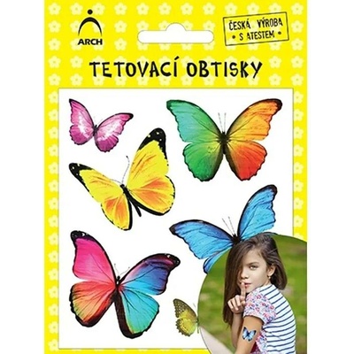 Arch Dětské tetovací obtisky motýlci 02