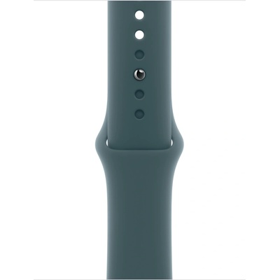 Apple Каишка от Apple за Apple Watch 46mm Sport Band: Lake Green Sport Band - M/L (Seasonal) (MXLR3ZM/A)