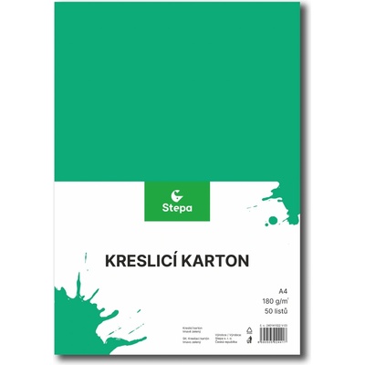 Stepa Skicak kresliaci kartón A4 50 listov 180g/m2 tmavo zelený
