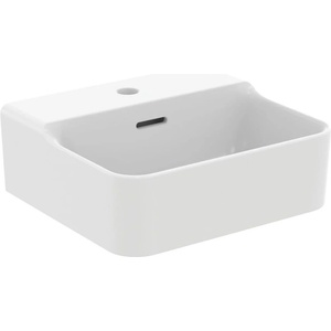 Ideal Standard Умивалник за стенен монтаж Ideal Standard Atelier Conca, матово бял, с отвор за смесител и преливник 40 см (T3876V1)