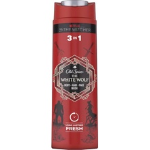 Old Spice White Wolf 3v1 sprchový gél na tvár telo a vlasy pre mužov 400 ml