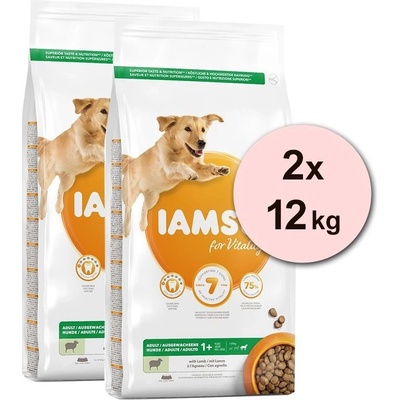 IAMS Dog Adult Large Breed Lamb 2 x 12 kg