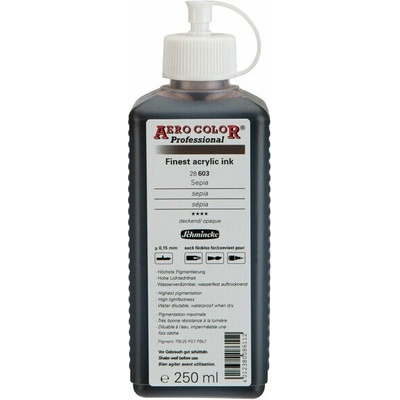 Schmincke Aero color professional akrylový atrament 250 ml 603 sépiová