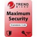 Trend Micro Maximum Security 3 lic. 36 mes.