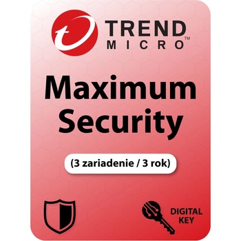 Trend Micro Maximum Security 3 lic. 36 mes.