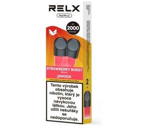 relx pod pro 2 strawberry burst Náhradní - (jahoda) ks od 195 Kč Size:3-Pack TFT colour screen White Peach Batch RAZ