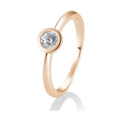 Sofia Diamonds prsteň z ružového zlata s diamantom BE41 85131 6 R