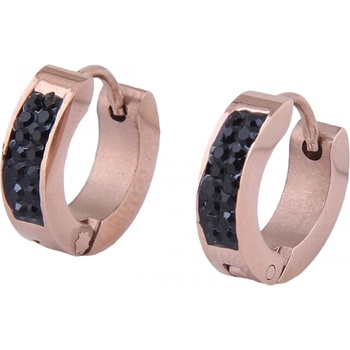 HARAHU Обеци za-21029 - Злато Розово / Черно kp21029 (za-21029)