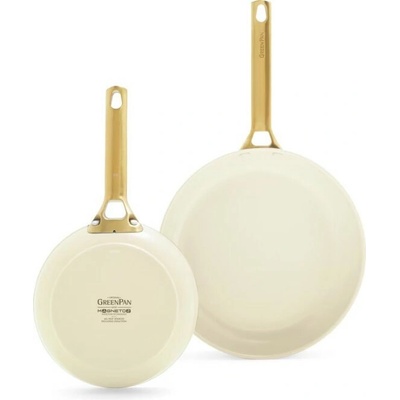 GreenPan Padova Reserve – sada dvou pánví (20 + 26 cm), krémová