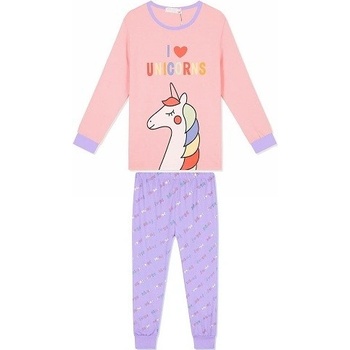 Kugo dívčí pyžamo MP1352 lososová