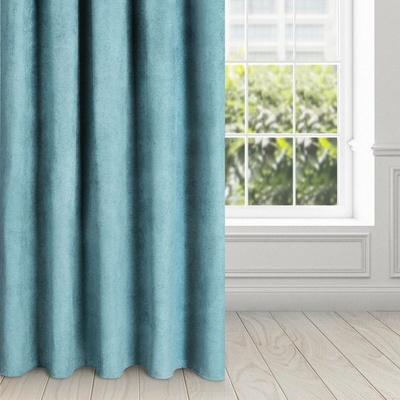 EUROFIRANY ZATEMŇOVACÍ ZÁVĚS NA PÁSCE AMAYA 140X250 CM TMAVÁ MENTOLOVÁ