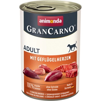 Animonda GranCarno Original Adult - свински и пилешки сърца 400г