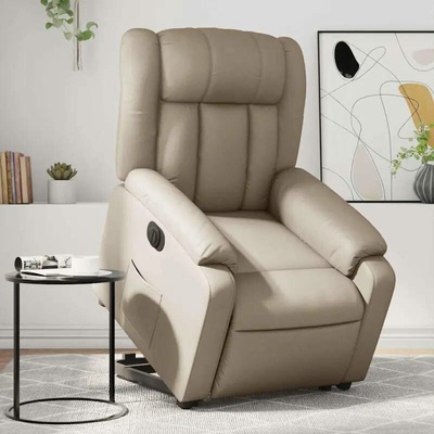 vidaXL 11461.3205284 Elektrické zvedací polohovací cappuccino umělá kůže