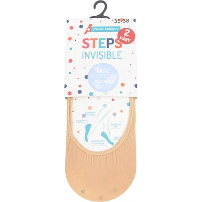 RS ponožky do balerín nízké steps silonkové 0001 ťapky jednobarevné dámské 1 pár béžové