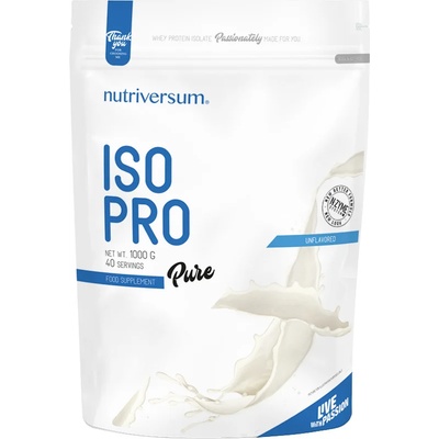 Nutriversum Pure Iso Pro, неовкусен, 1000 g, Nutriversum