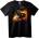 NOONEBRAND Тениска Огнена катерица - 2XL, Black