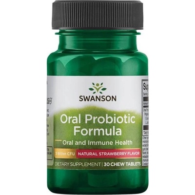 Swanson Oral Probiotic Formula, 30 дъвчащи таблетки, Swanson (SWU1024)