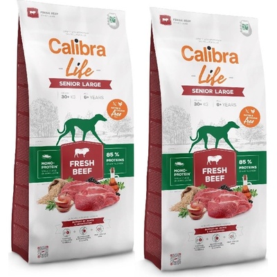 Calibra Dog Life Senior Large Fresh Beef 2 x 12 kg