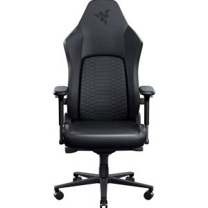 Razer Геймърски стол Razer Iskur V2 NewGen (RZ38-04900800-R3G1), до 136kg, изкуствена кожа, метална рамка, регулируеми подлакътници, регулируема облегалка, лумбална опора, черен (RZ38-04900800-R3G1)