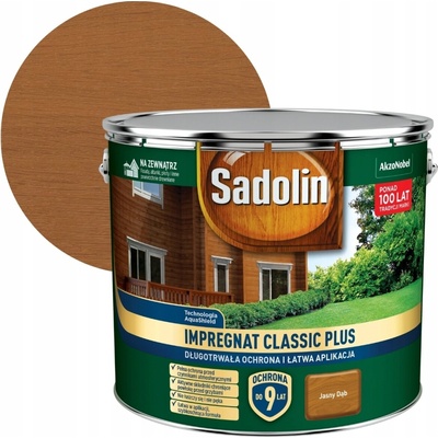 SADOLIN CLASSIC PLUS VODNÍ IMPREGNACE NA DŘEVO SVĚTLÝ DUB 9L