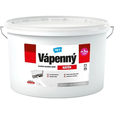 HET vápenný nátěr 6 kg bílý
