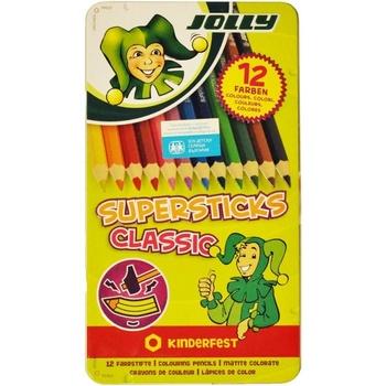 Цветни моливи Jolly 12 цв. в метална кутия 229566 3, 8мм