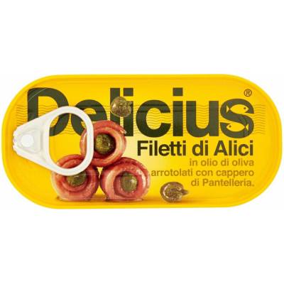 Delicius filety z ančovičiek s kaparami 46 g